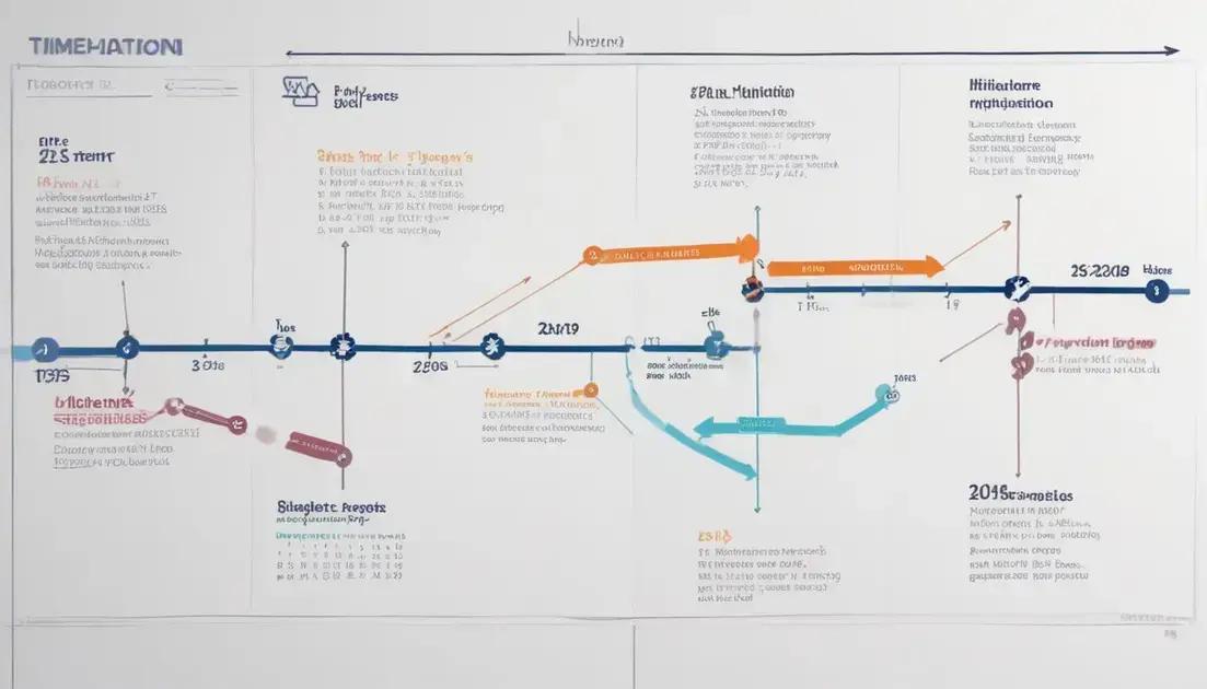 timeline of implementation and transition